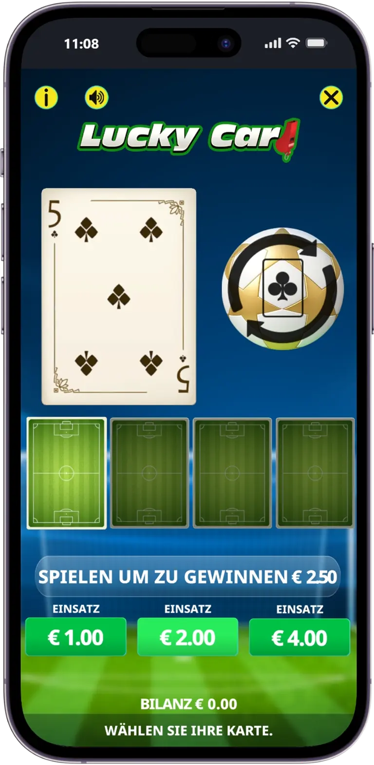 Lucky Card spel bij Monixbet Casino