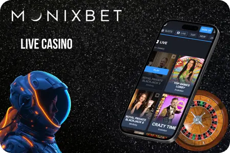 Monixbet Live dealer spellen