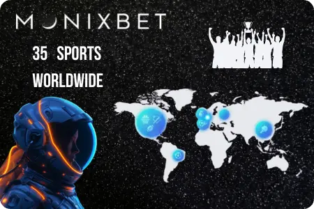 Betting on more than 35 sports Monixbet Casino