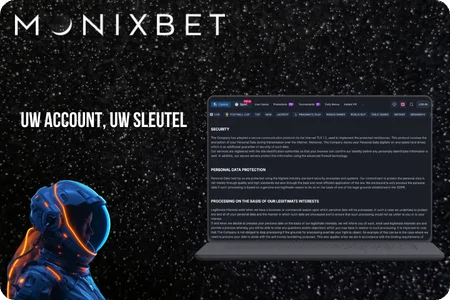 Beveiliging bij Monixbet met SSL-versleuteling en tweefactorauthenticatie